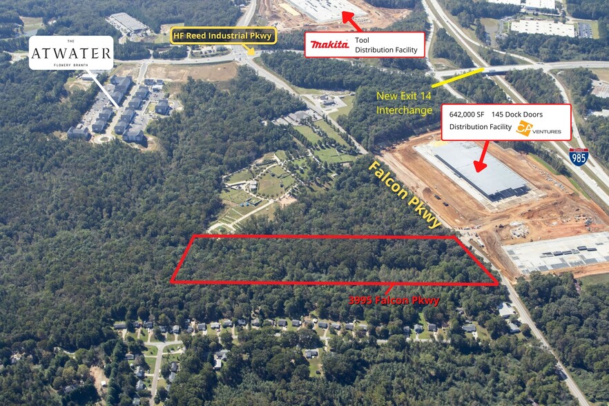 Primary Photo Of 3995 Falcon Pky, Flowery Branch Land For Sale