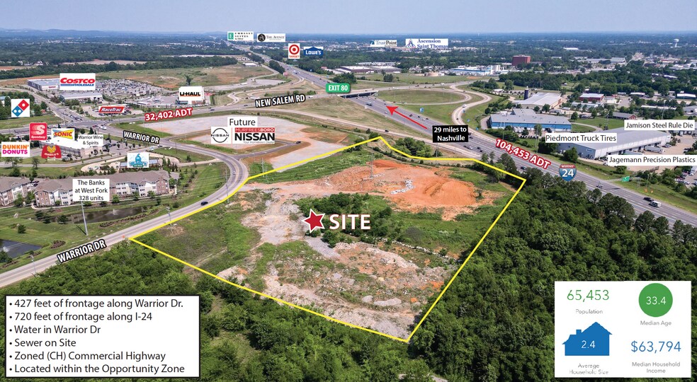 Primary Photo Of 1308 Warrior Dr, Murfreesboro Land For Sale