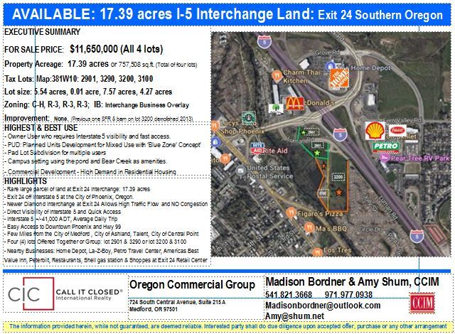 More Photos Of 250 N Phoenix Rd, Phoenix Land For Sale