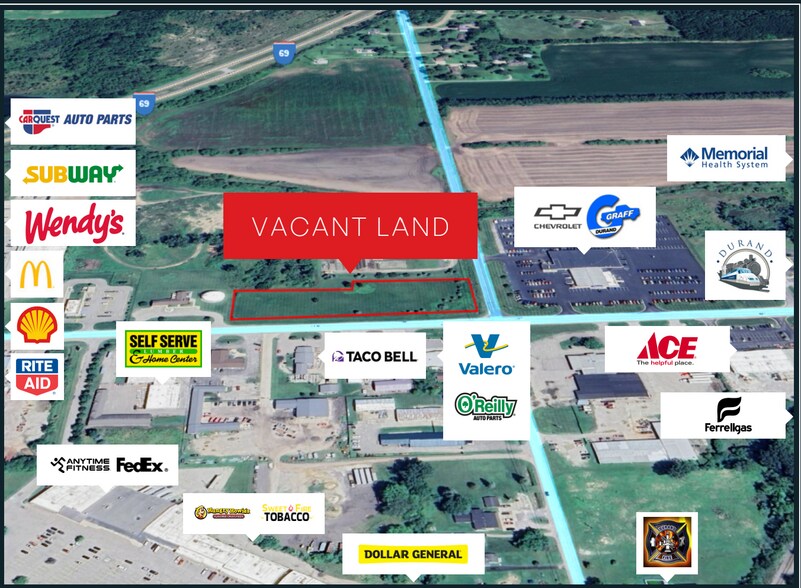 Primary Photo Of 8987 Lansing Rd, Durand Land For Lease