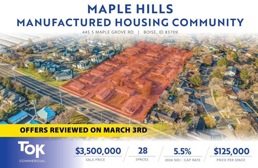 Primary Photo Of 445 S Maple Grove Rd, Boise Manufactured Housing Mobile Home Park For Sale