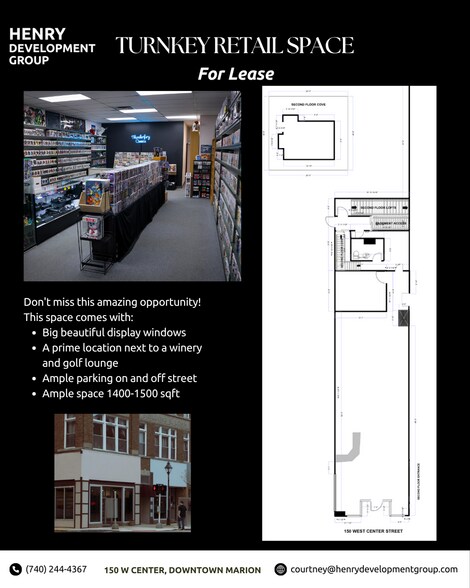 More Photos Of 144-150 W Center St, Marion Storefront For Lease