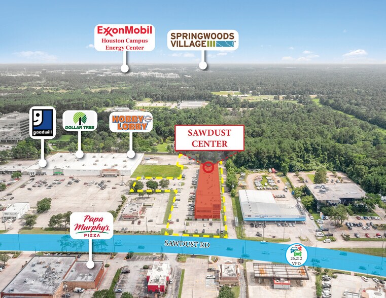 More Photos Of 525 Sawdust Rd, Spring Freestanding For Lease