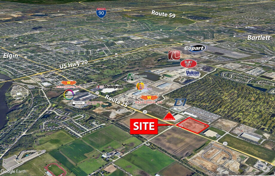 More Photos Of SEC Kenyon Road and IL RT. 25, Bartlett Distribution For Lease