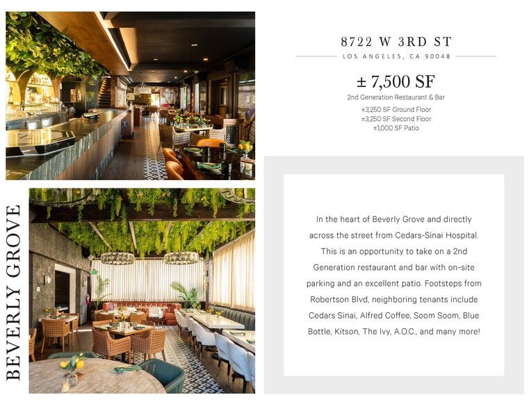 More Photos Of 8722 W 3rd St, Los Angeles Restaurant For Lease