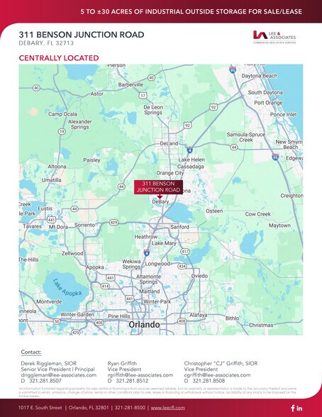 More Photos Of 311 Benson Junction Road Rd, Debary Land For Sale