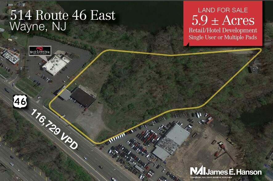 Primary Photo Of 514 Route 46, Wayne Land For Sale
