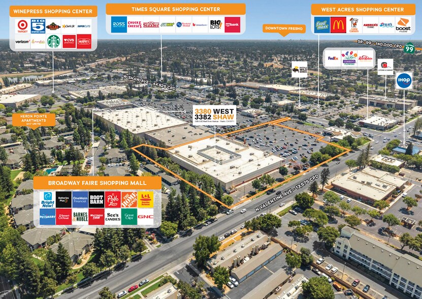 More Photos Of 3380-3382 W Shaw Ave, Fresno Freestanding For Sale