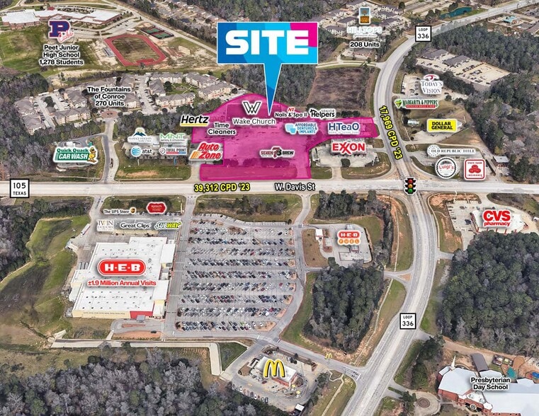 More Photos Of 3830-3836 W Davis St, Conroe Unknown For Lease