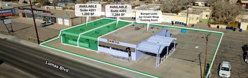 More Photos Of 4201-4207 Lomas Blvd NE, Albuquerque Freestanding For Lease