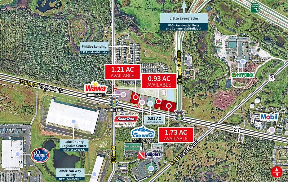 More Photos Of US Hwy 27 & O'Brien Road, Groveland Land For Lease