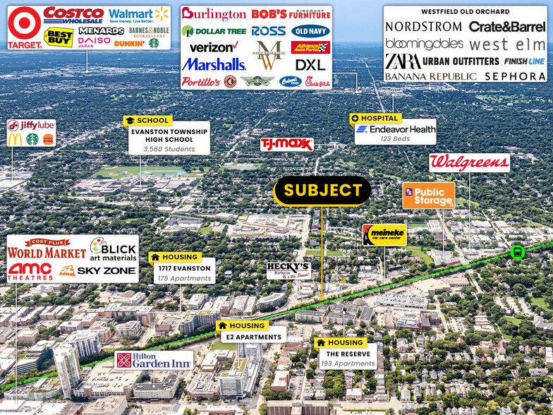 More Photos Of 1901 Green Bay Rd, Evanston General Retail For Sale