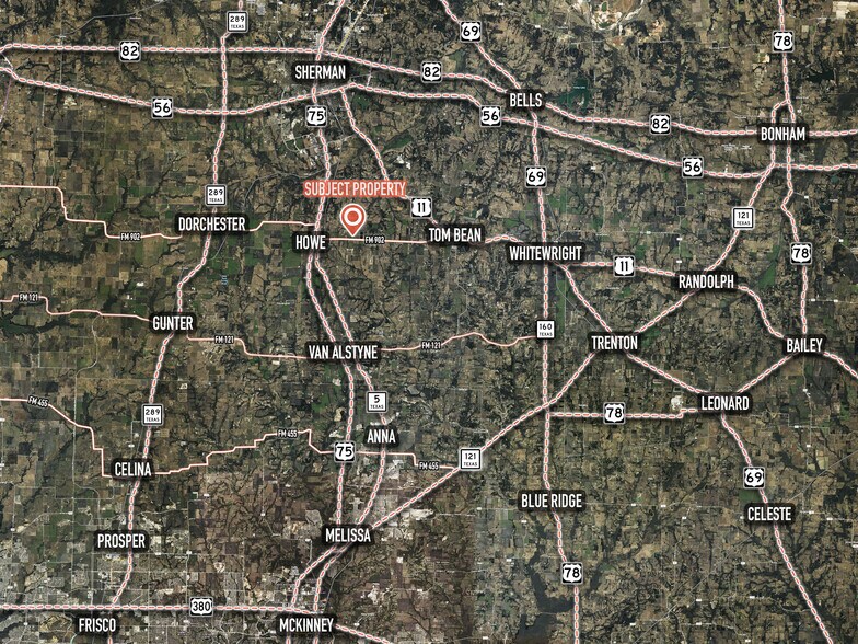 More Photos Of 180 AC FM 902 and Bennett Rd., Howe Land For Sale