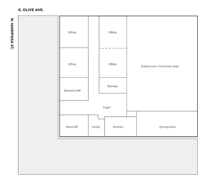 More Photos Of 2818 E Olive Ave, Fresno Religious Facility For Sale