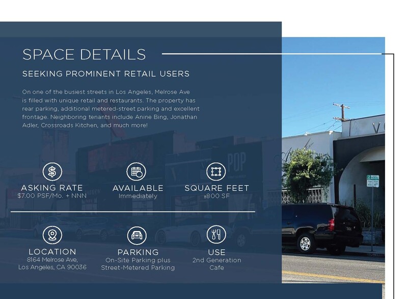 More Photos Of 8164-8168 Melrose Ave, Los Angeles Storefront For Lease