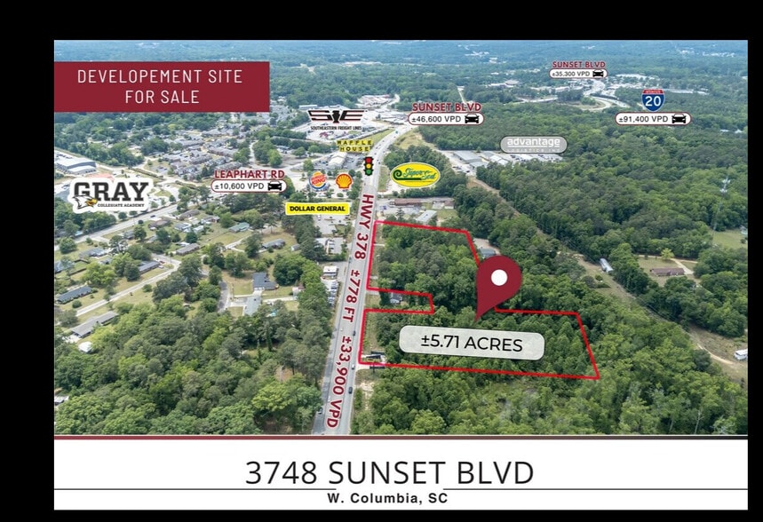 Primary Photo Of 3748 Sunset Blvd, West Columbia Land For Sale
