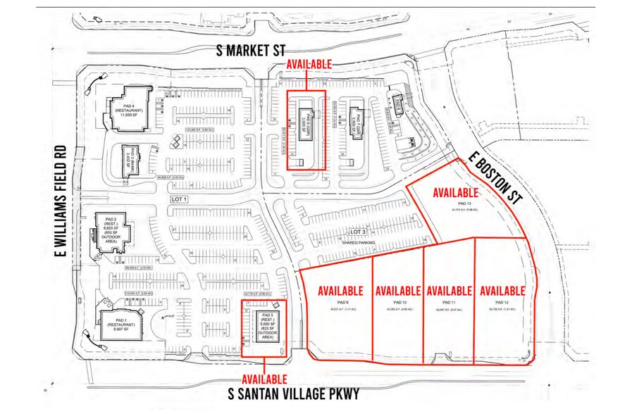 Primary Photo Of SEC E Williams Fld Rd & S Santan Village Pkwy, Gilbert Unknown For Lease