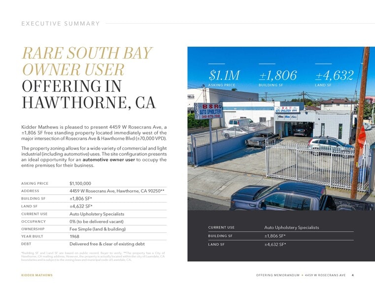 More Photos Of 4459 W Rosecrans Ave, Hawthorne Auto Repair For Sale