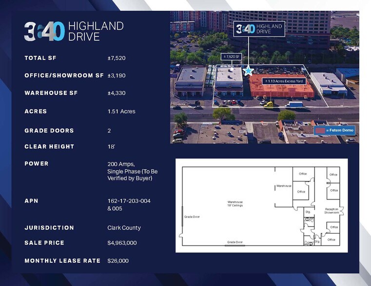 More Photos Of 3640 S Highland Dr, Las Vegas Warehouse For Lease