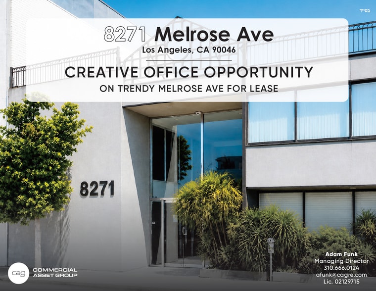 Primary Photo Of 8271 Melrose Ave, Los Angeles Office For Lease