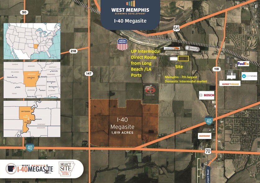 Primary Photo Of 3251 Infinity, West Memphis Land For Sale