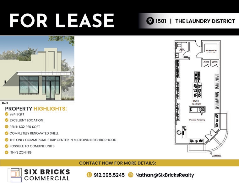 More Photos Of 1501-1509 Paulsen St, Savannah Unknown For Lease
