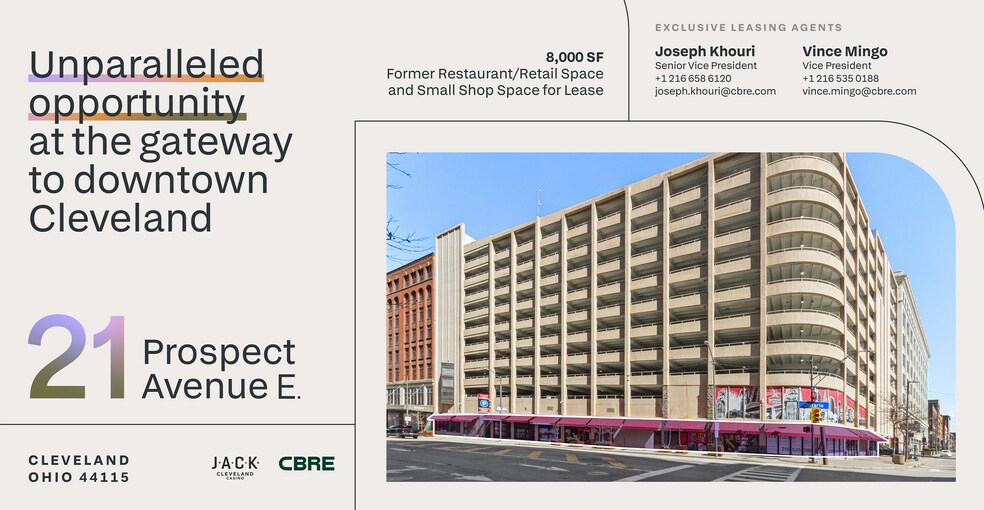Primary Photo Of 21 Prospect Ave, Cleveland Parking Garage For Lease