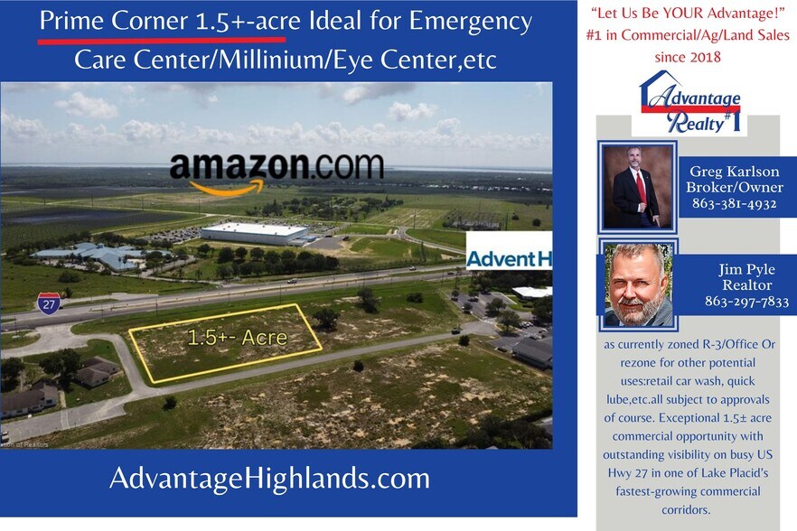 Primary Photo Of 1346B US 27 N hwy, Lake Placid Land For Sale