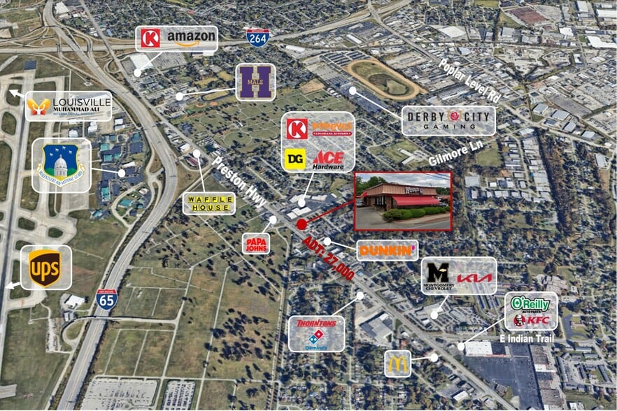 Primary Photo Of 5101 Preston Hwy, Louisville Fast Food For Lease