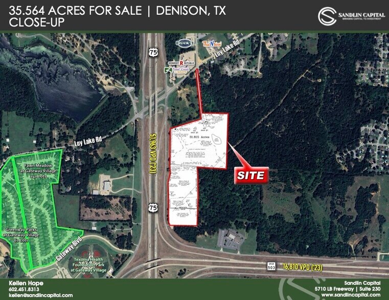 Primary Photo Of NEQ Eisenhower Parkway & US 75, Denison Land For Sale