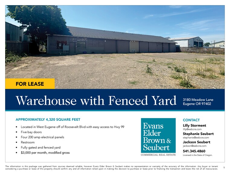 More Photos Of 3180 Meadow Ln, Eugene Auto Repair For Lease