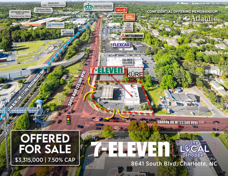 More Photos Of 8641 South Blvd, Charlotte Convenience Store For Lease