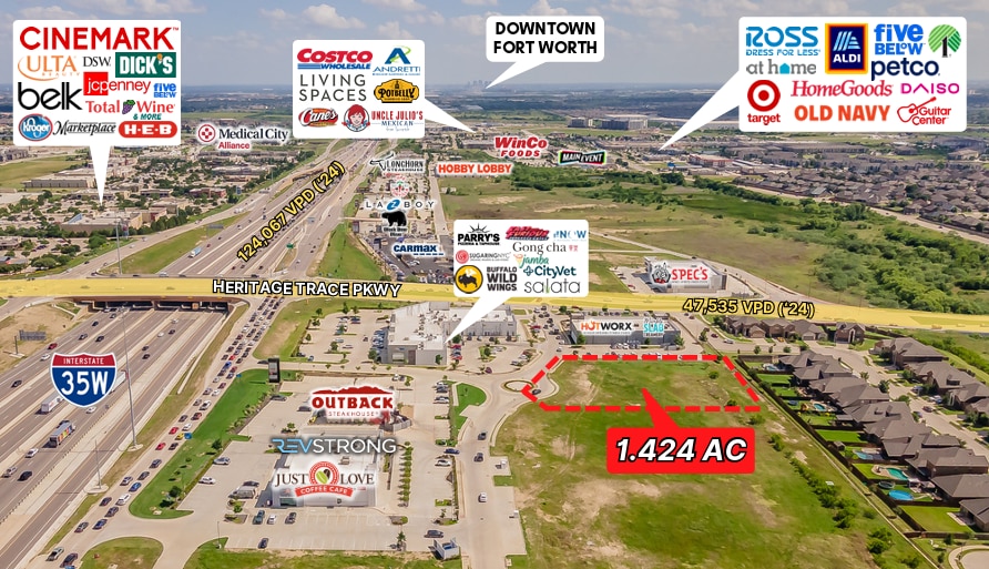 Primary Photo Of NWC I-35W & Heritage Trace Pwky, Fort Worth Land For Sale