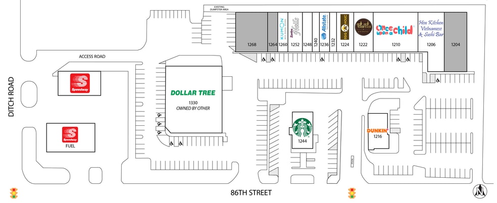 More Photos Of 1200-1268 W 86th St, Indianapolis Unknown For Lease