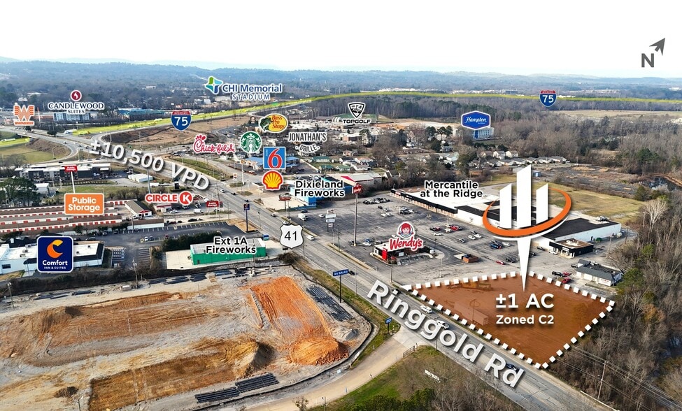 Primary Photo Of 6731 Ringgold Rd, East Ridge Land For Sale