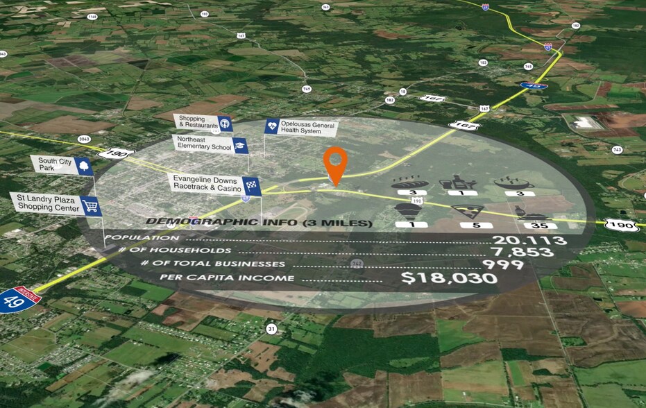 More Photos Of 0 US Hwy 190, Opelousas Land For Sale