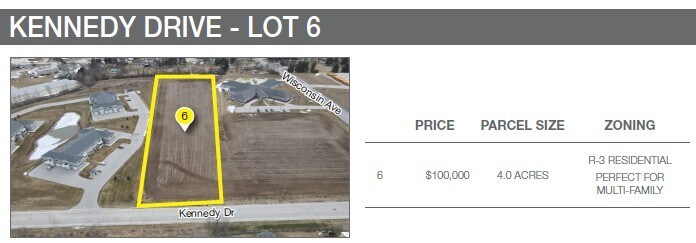 More Photos Of 3010 Kennedy Water Tower dr, New Holstein Land For Sale