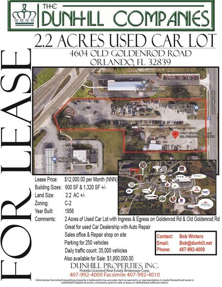 More Photos Of 4604-4616 Old Goldenrod Rd, Orlando Auto Dealership For Lease