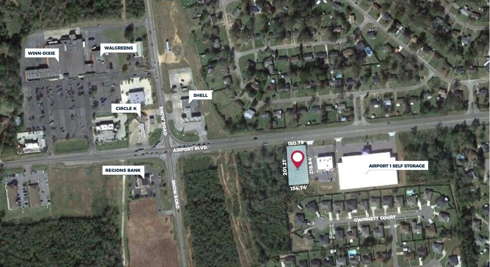 Primary Photo Of 9753 Airport Blvd, Mobile Land For Sale