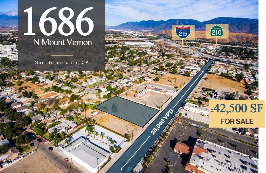 Primary Photo Of 1686 N Mt. Vernon Ave, San Bernardino Land For Sale