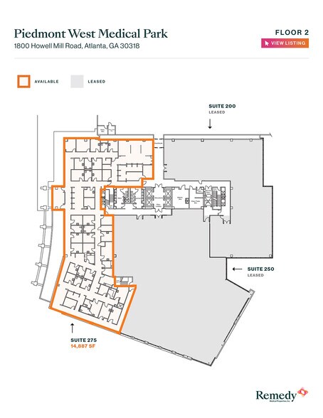 More Photos Of 1800 Howell Mill Rd, Atlanta Medical For Lease