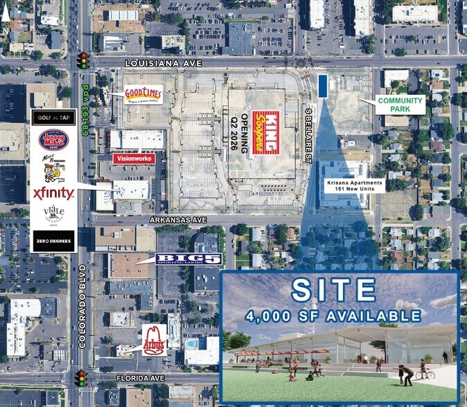 Primary Photo Of 4340 E Louisiana Ave, Denver Land For Lease