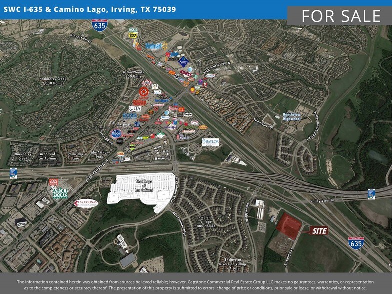 More Photos Of SWC I-635 & Camino Lago, Irving Land For Sale