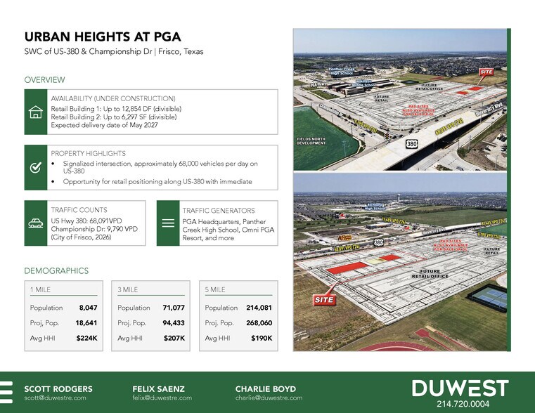 More Photos Of SWC of US Hwy 380 & Championship Dr, Frisco Unknown For Lease
