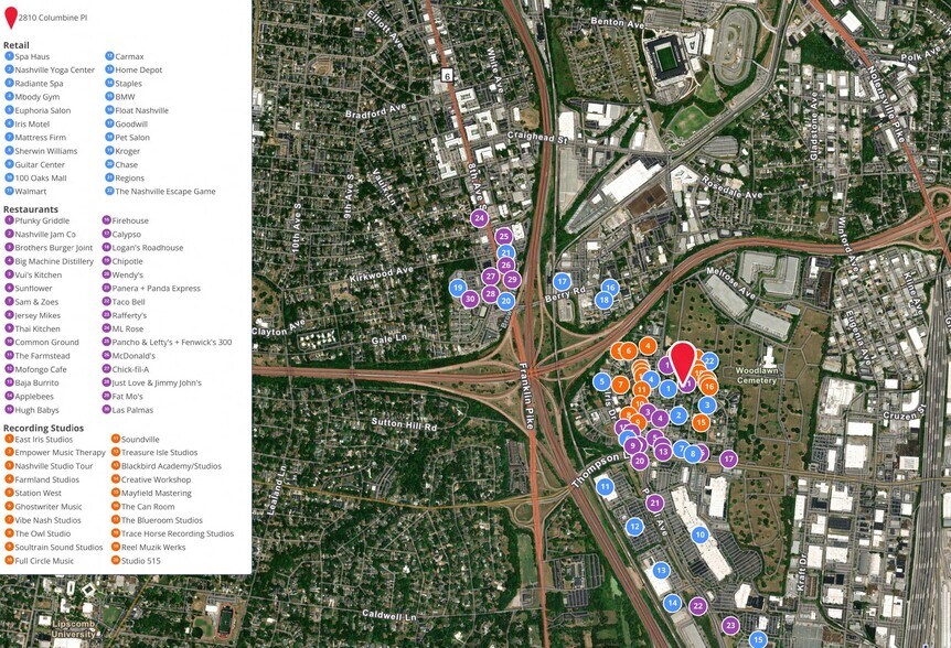 More Photos Of 2810 Columbine Pl, Nashville Office For Sale