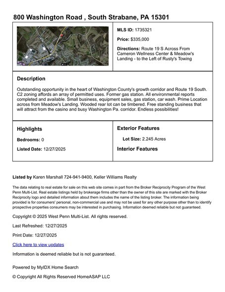 More Photos Of 800 Washington Rd, Washington Land For Sale