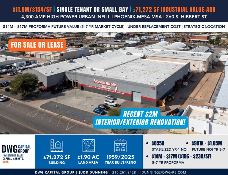 More Photos Of 260 S Hibbert St, Mesa Warehouse For Sale