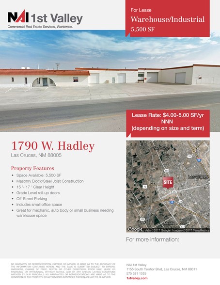 More Photos Of 1790 W Hadley Ave, Las Cruces Warehouse For Lease