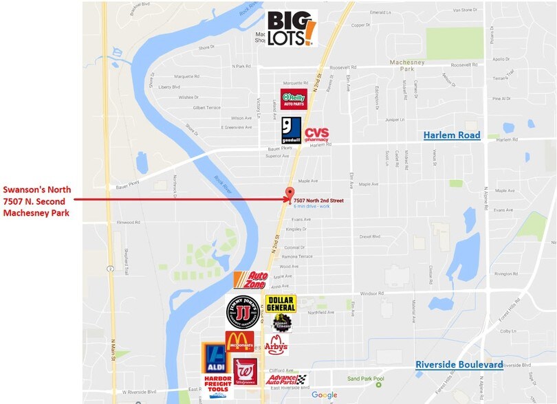 More Photos Of 7507 N 2nd St, Machesney Park Storefront Retail Office For Lease