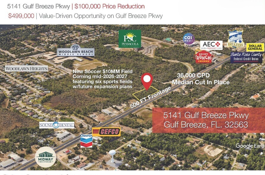 More Photos Of 5141 Gulf Breeze Pky, Gulf Breeze Land For Sale